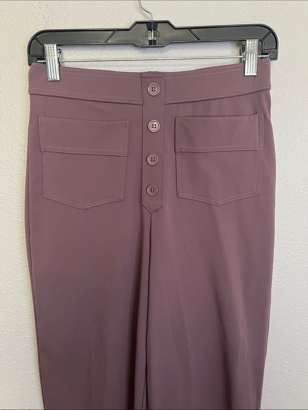 Women’s Pull On Purple Bootleg Pant Size Medium